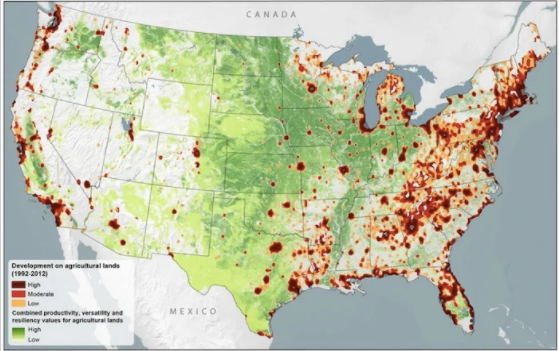 農(nóng)業(yè)用地已轉(zhuǎn)變?yōu)槌鞘泻妥≌_發(fā)項(xiàng)ç?